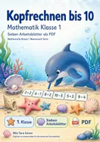 Vorschau - Arbeitsblätter - Kopfrechnen bis 10 | Mathematik Klasse 1 | 7 Arbeitsblätter als PDF - Deckblatt