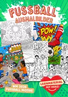 Vorschau - Arbeitsblätter - Fußball WM 2026 Kunst - Deckblatt