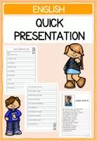 Vorschau - Arbeitsblätter - Englisch in der Grundschule – Sich vorstellen mit einfachen Sätzen (English for Primary School – Introducing Yourself with Simple Sentences) - Seite 1