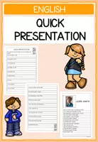 Vorschau - Arbeitsblätter - Englisch in der Grundschule – Sich vorstellen mit einfachen Sätzen (English for Primary School – Introducing Yourself with Simple Sentences) - Deckblatt