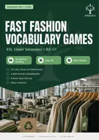 Vorschau - Arbeitsblätter - Vokabelspiele Fast Fashion Englisch B2–C1 - Deckblatt