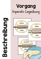 Vorschau - Spiele - VORGANGSBESCHREIBUNG / REZEPTE - Imperativ Spiel - Deckblatt