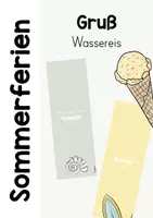 Vorschau - Anderer Materialtyp - Sommerferien - Gruß - Deckblatt