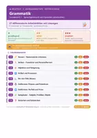 Vorschau - Arbeitsblätter - Deutsch 5 Mittelschule - Grammatik - Deckblatt