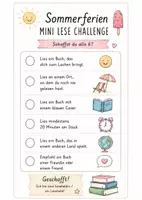 Vorschau - Spiele - Sommerferien-Lesezeichen & Mini-Lese-Challenges – kleiner Feriengruß mit Geschenk zum Schuljahresende - Seite 2