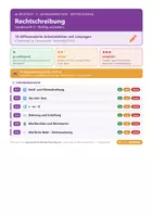 Vorschau - Arbeitsblätter - Deutsch 5 Mittelschule - Rechtschreibung - Deckblatt