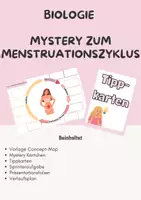 Vorschau - Stundenentwürfe - Mystery zum Menstruationszyklus - Deckblatt