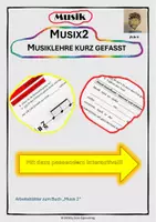 Vorschau - Arbeitsblätter - Arbeitsblatt zu " MusiX2" Musiklehre kurz gefasst - Deckblatt