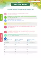 Vorschau - Interaktives Material - Editierbares PDF: Satz der Woche (AB 1) - Seite 2