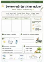 Vorschau - Arbeitsblätter - Mein Sommerferienheft Deutsch Mathe und Rätsel - Seite 3