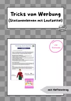 Vorschau - Stationenlernen - Tricks von Werbung (Stationenlernen) - Deckblatt