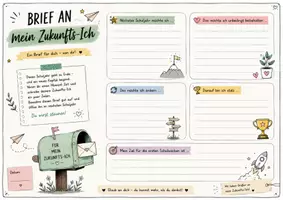 Vorschau - Arbeitsblätter - 🌟 Brief an mein Zukunfts-Ich – Reflexion zum Schuljahresende & Ziele für das neue Schuljahr | Grundschule - Deckblatt