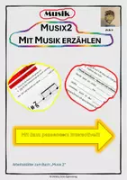 Vorschau - Arbeitsblätter - Arbeitsblatt "Musix2" Mit Musik erzählen - Programmmusik - Deckblatt