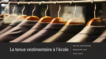 Aperçu - Présentation / Support pour le tableau - Mémoire_Tenue vestimentaire au secondaire 1 + focus groups - Page 1
