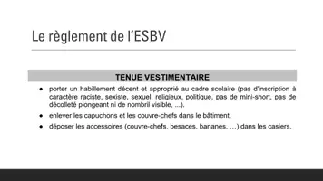 Aperçu - Présentation / Support pour le tableau - Mémoire_Tenue vestimentaire au secondaire 1 + focus groups - Page 2