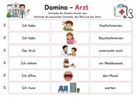 Vorschau - Arbeitsblätter - DaZ Alltagsthemen: Schule, Arzt, Spielplatz & Einkaufen - Seite 1