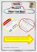 Vorschau - Arbeitsblätter - Arbeitsblatt zu "Musix1": Meet the Beet! Erste rhythmische Schritte! - Deckblatt