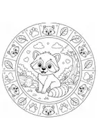 Vorschau - Arbeitsblätter - 40 Tiermandalas – Kreative Auszeit für die Grundschule - Kunst ohne Vorbereitung Klasse 1-4 - Seite 3