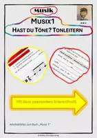 Vorschau - Arbeitsblätter - Arbeitsblatt zu "Musix1": Hast du Töne? Tonleitern! - Deckblatt
