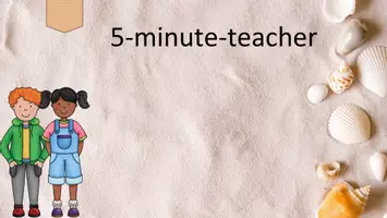 Vorschau - Präsentationen/Tafelbilder - 5-minute-teacher- Teacher assistant - Seite 1
