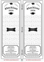 Vorschau - Mal- und Bastelvorlagen - Schulabschluss - Stiftkarte mit Mutmachertext - Write Your Own Story - Seite 1