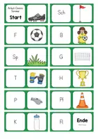 Vorschau - Stationenlernen - Anlaut-Domino Fußball - zweifach differenziert - Seite 1