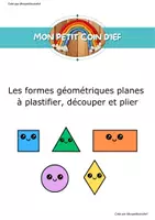 Aperçu - Feuilles d'exercices - Les patrons des formes géométriques planes Monpetitcoindief - Page de couverture