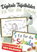 Vorschau - Präsentationen/Tafelbilder - Digitale Tafelbilder: Fit für die Schule – Für Kita, Vorschule und ABC-Klassen - Deckblatt