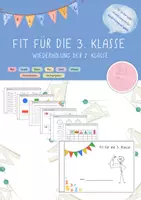 Vorschau - Arbeitsblätter - Fit für die 3. Klasse – Mathe-Wiederholung der 2. Klasse - Deckblatt
