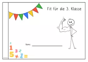 Vorschau - Arbeitsblätter - Fit für die 3. Klasse – Mathe-Wiederholung der 2. Klasse - Seite 1