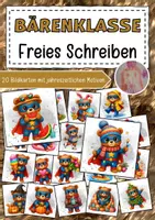Vorschau - Mal- und Bastelvorlagen - Bärenklasse Materialpaket Klassentier Bär - Seite 1
