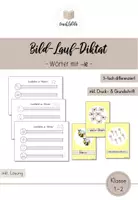 Vorschau - Arbeitsblätter - Laufdiktat – Wörter mit ie (dreifach differenziert) - Deckblatt