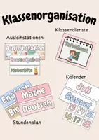 Vorschau - Poster - Klassenorganisation Dienste etc. - Deckblatt