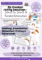 Vorschau - Arbeitsblätter - Sexualerziehung: Kondomnutzung- Schritt für Schritt mit Kondomführerschein - Seite 1