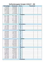 Vorschau - Lehrpläne/Lehrermaterial - Stoffverteilungsplan. Jahresplan für dasSchuljahr 2026/27 Baden- Württemberg zum Bearbeiten - Seite 3