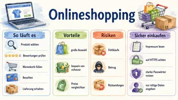 Vorschau - Arbeitsblätter - Arbeitsblätter mit Dialog zum Thema "Onlineshopping" + Infografik - Seite 3
