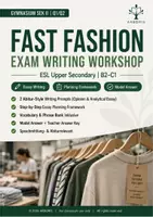 Vorschau - Arbeitsblätter - Fast Fashion Essay Schreibtraining B2-C1 - Deckblatt