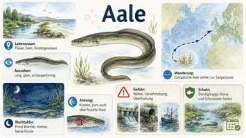 Vorschau - Arbeitsblätter - Arbeitsblatt zum Thema "Aale" + Onlineübung & MP3 + Infografik - Seite 2