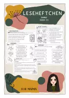 Vorschau - Arbeitsblätter - Sommerliches Leseheftchen - Deckblatt