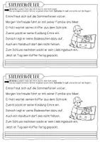 Vorschau - Arbeitsblätter - Sommerliches Leseheftchen - Seite 3