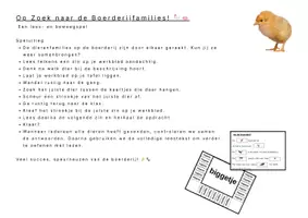 Voorbeeld - Dierenfamilies op de boerderij - Voorblad