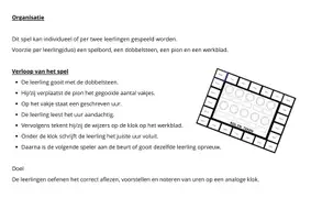 Voorbeeld - spel kloklezen - Pagina 1
