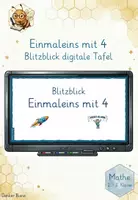 Vorschau - Spiele - Einmaleins mit 4 - Blitzblick für die 2./3. Klasse (digitale Tafel) - Deckblatt