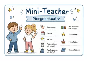 Vorschau - Aufgabenkarten - Mini-Teacher. Morgenritual für die Grundschule - Seite 1
