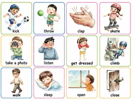 Aperçu - Cartes / Images - FLASHCARDS ACTIONS - Page 1