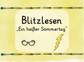Vorschau - Arbeitsblätter - Kl.2: Differenzierter Lesespaziergang "Ein heißer Sommertag" mit Zusatz - Seite 1