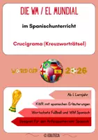 Vorschau - Arbeitsblätter - Crucigrama / Kreuzworträtsel: Fußball und WM (Spanisch) - Deckblatt