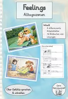 Vorschau - Arbeitsblätter - Feelings / Emotions – Gefühle beschreiben im Englischunterricht der Grundschule - Deckblatt