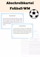 Vorschau - Arbeitsblätter - Abschreibkartei - Fußball-WM - Deckblatt