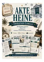 Vorschau - Stundenentwürfe - Heinrich Heine Escape Room Deutsch – Lyrikanalyse zu Loreley, Belsazar & Vormärz Klasse 9/10 - Deckblatt